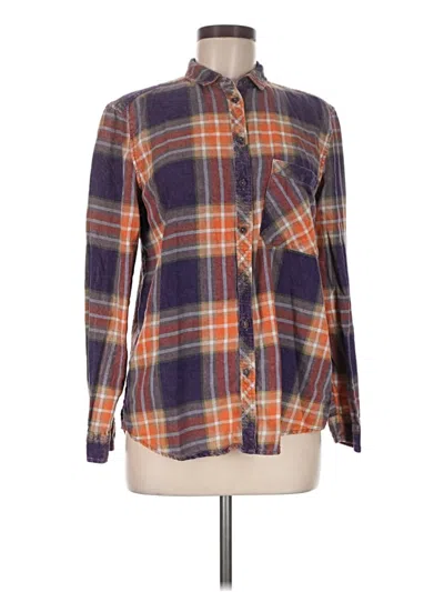 Pre-owned Bdg Long Sleeve Button Down Shirt In Purple