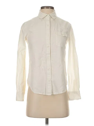 Pre-owned Bdg Long Sleeve Button Down Shirt In White