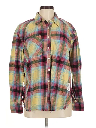 Pre-owned Bdg Long Sleeve Button Down Shirt In Yellow