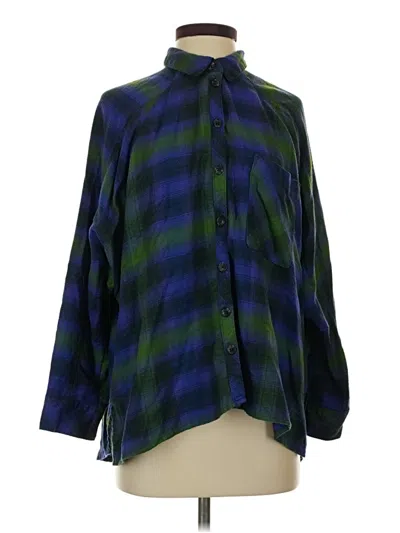 Pre-owned Bdg Long Sleeve Polo Shirt In Blue