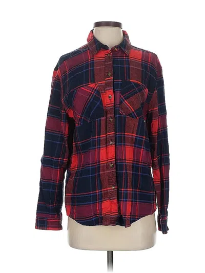 Pre-owned Bdg Long Sleeve Polo Shirt In Red