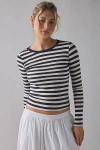 Bdg Long Sleeve Spill The Tee In Black, Women's At Urban Outfitters
