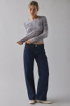 Bdg Long Sleeve Spill The Tee In Grey Tiger, Women's At Urban Outfitters