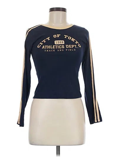 Pre-owned Bdg Long Sleeve Top Gold Turtleneck Tops