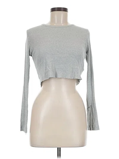 Pre-owned Bdg Long Sleeve Top Gray Turtleneck Tops