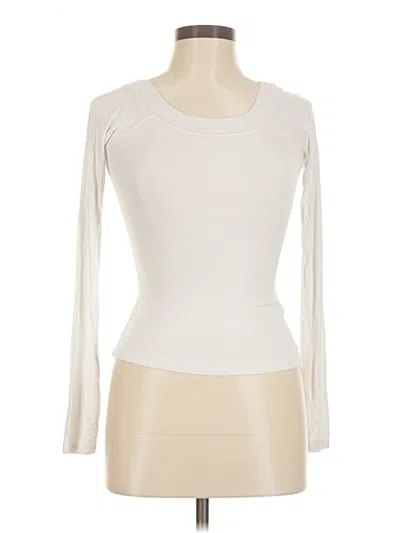 Pre-owned Bdg Long Sleeve Top Ivory Boatneck Tops