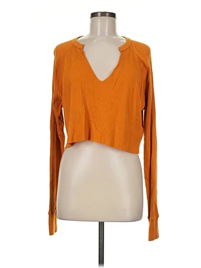Pre-owned Bdg Long Sleeve T-shirt In Orange