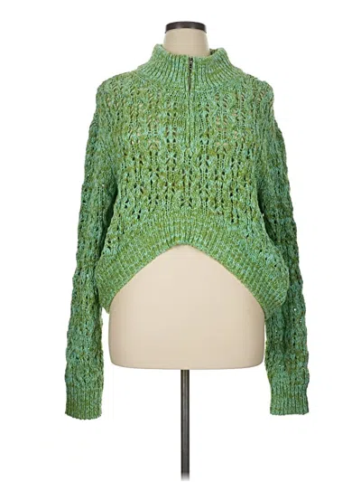 Pre-owned Bdg Long Sleeve Turtleneck In Green