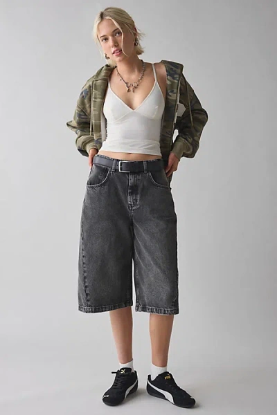 Bdg Mega Mid-rise Baggy Jort In Libra Wash, Women's At Urban Outfitters