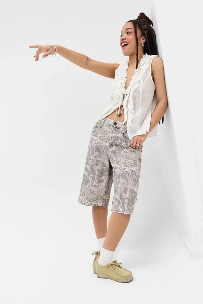 Bdg Missouri Camo Jort In Grey, Women's At Urban Outfitters