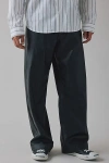 Bdg Nitro Baggy Faux Leather Pant In Black, Men's At Urban Outfitters In Black