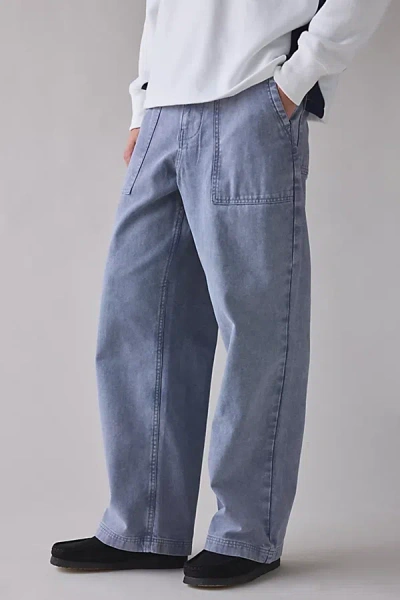Bdg Nitro Heavy Canvas Chop Pocket Baggy Fit Pant In Blue, Men's At Urban Outfitters