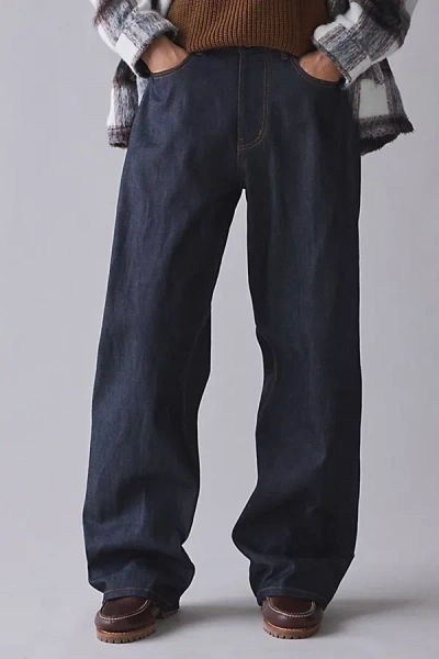 Bdg Nitro Premium Selvedge Baggy Fit Jean In Vintage Denim Dark, Men's At Urban Outfitters In Blue
