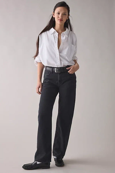 Bdg Olive Stovepipe Mid-rise Jean In Black, Women's At Urban Outfitters