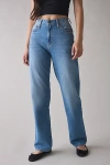 Bdg Olive Stovepipe Mid-rise Jean In Indigo, Women's At Urban Outfitters