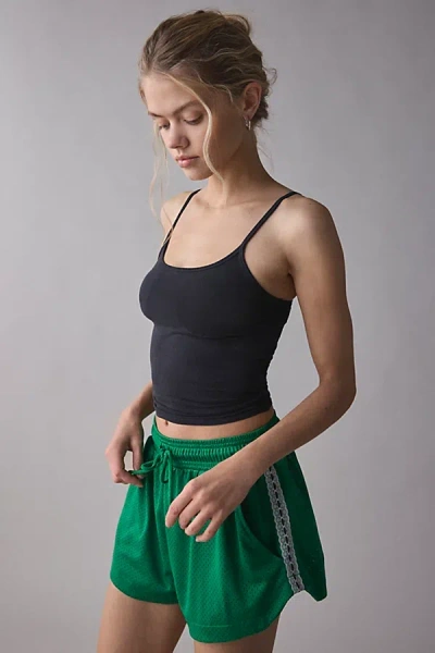 Bdg On The Court Lace Trim Track Short In Green, Women's At Urban Outfitters