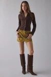 Bdg Onna Corduroy Micro Mini Skirt In Yellow At Urban Outfitters