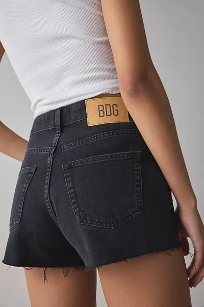 Bdg Oscar Cutoff Denim Micro Short In Black, Women's At Urban Outfitters