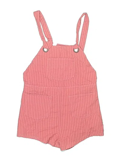 Pre-owned Bdg Overall Shorts In Pink