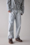 Bdg Pleated Straight Fit Denim Jean In Fresca, Men's At Urban Outfitters In Fresca