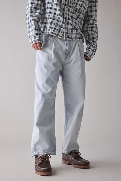 Bdg Pleated Straight Fit Denim Jean In Fresca, Men's At Urban Outfitters