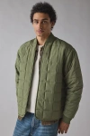 Bdg Quilted Bomber Jacket In Green, Men's At Urban Outfitters