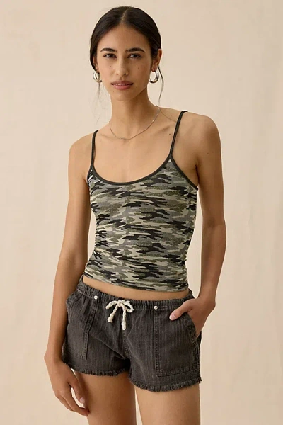 Bdg Rigby Cotton Pull-on Micro Shorts In Black, Women's At Urban Outfitters In Multi