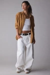 Bdg Rih Extreme Barrel Mid-rise Jean In Parchment, Women's At Urban Outfitters