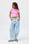 Bdg Rih Extreme Barrel Mid-rise Jean In Vintage Denim Light, Women's At Urban Outfitters