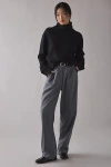 Bdg River Oversized Cropped Turtleneck Sweater In Jet Black, Women's At Urban Outfitters In Black