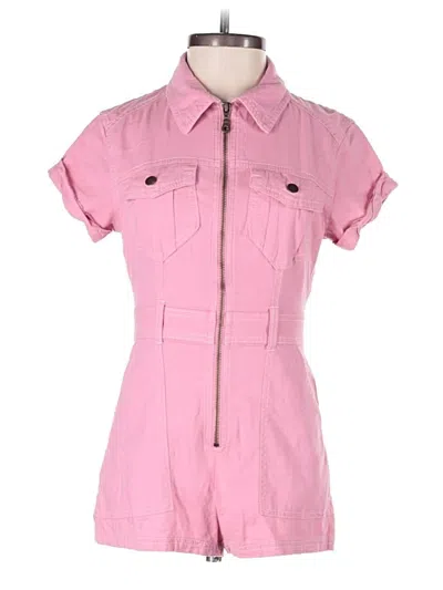 Pre-owned Bdg Romper In Pink