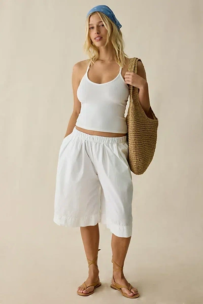 Bdg Sand Dune Cotton Baggy Long Shorts In White, Women's At Urban Outfitters