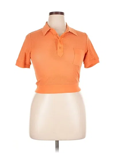 Pre-owned Bdg Short Sleeve Polo Shirt In Orange