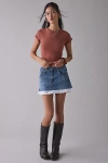 Bdg Short Sleeve Spill The Tee In Coconut Shell, Women's At Urban Outfitters