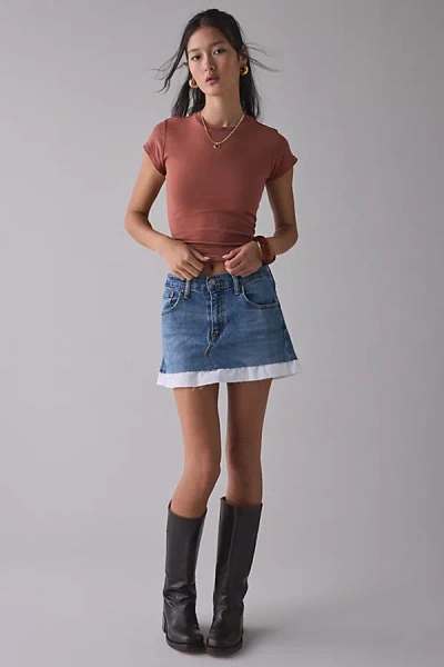 Bdg Short Sleeve Spill The Tee In Coconut Shell, Women's At Urban Outfitters