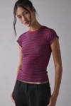 Bdg Short Sleeve Spill The Tee In Red, Women's At Urban Outfitters