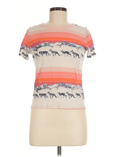 Pre-owned Bdg Short Sleeve Top Orange Crew Neck Tops