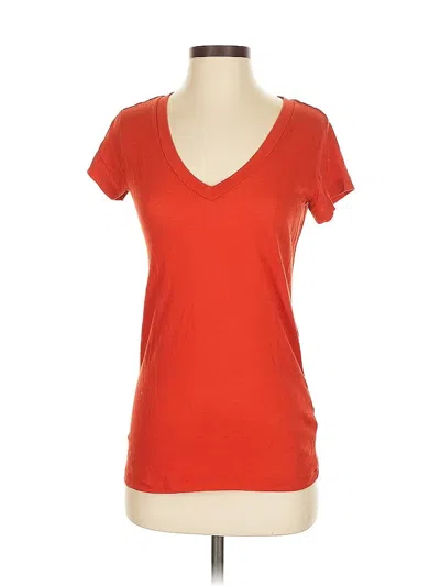 Pre-owned Bdg Short Sleeve Top Orange Scoop Neck Tops