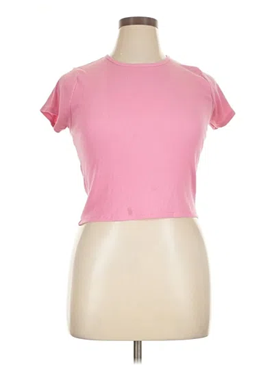 Pre-owned Bdg Short Sleeve T-shirt In Pink