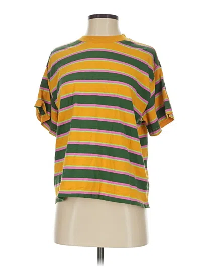 Pre-owned Bdg Short Sleeve Turtleneck In Yellow