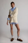Bdg Skylar Oversized Cable Knit Sweater In Ivory, Women's At Urban Outfitters