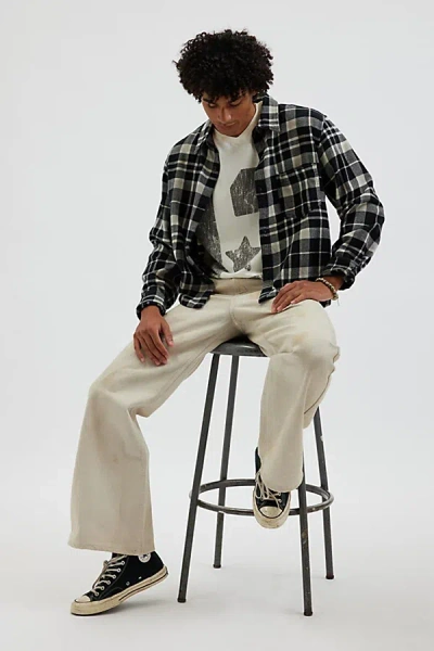 Bdg Slacker Relaxed Flare Jean In Ivory, Men's At Urban Outfitters