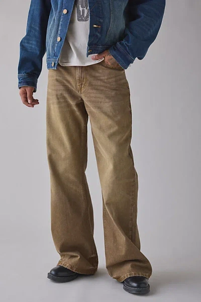 Bdg Slacker Relaxed Flare Jean In Brown, Men's At Urban Outfitters