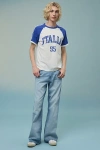 Bdg Slacker Relaxed Flare Jean In Light Blue, Men's At Urban Outfitters