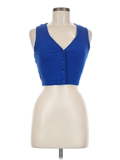 Pre-owned Bdg Sleeveless Blouse In Blue