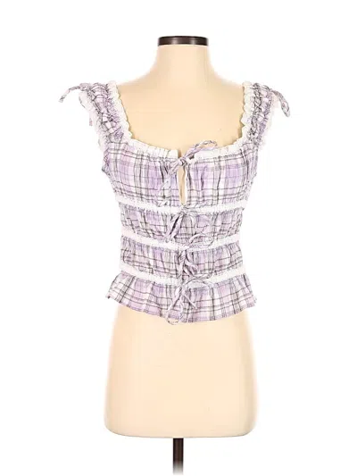 Pre-owned Bdg Sleeveless Blouse In Purple