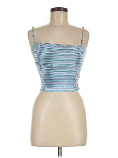 Pre-owned Bdg Sleeveless Top Blue Strapless Neckline Tops