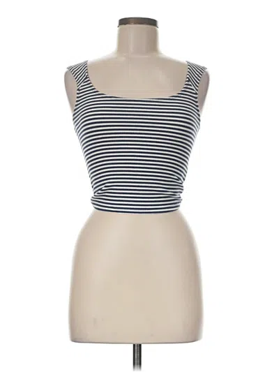 Pre-owned Bdg Sleeveless Top Blue Sweetheart Neckline Tops