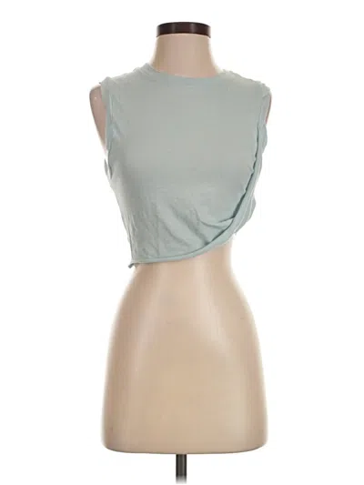 Pre-owned Bdg Sleeveless Top Green One Shoulder Neckline Tops