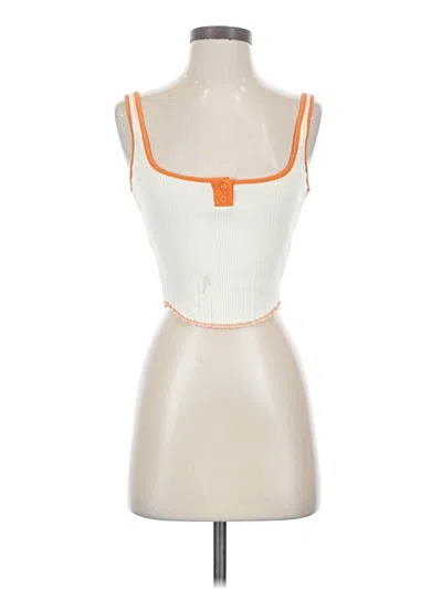 Pre-owned Bdg Sleeveless Top Orange Sweetheart Neckline Tops